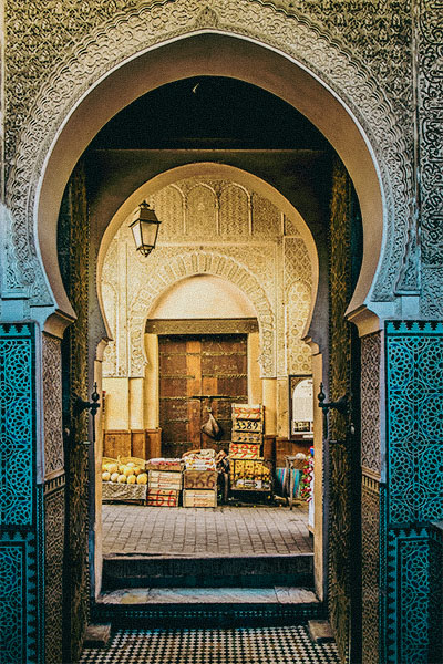 A gate in the Medina of Marrakesh